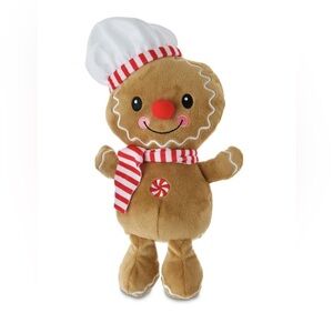 Gingerbread Plush with Chef Hat NWOT